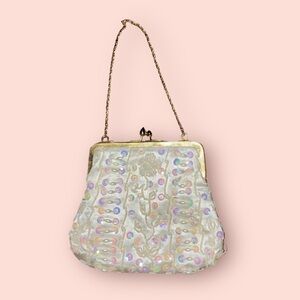 Floral Beaded Clutch